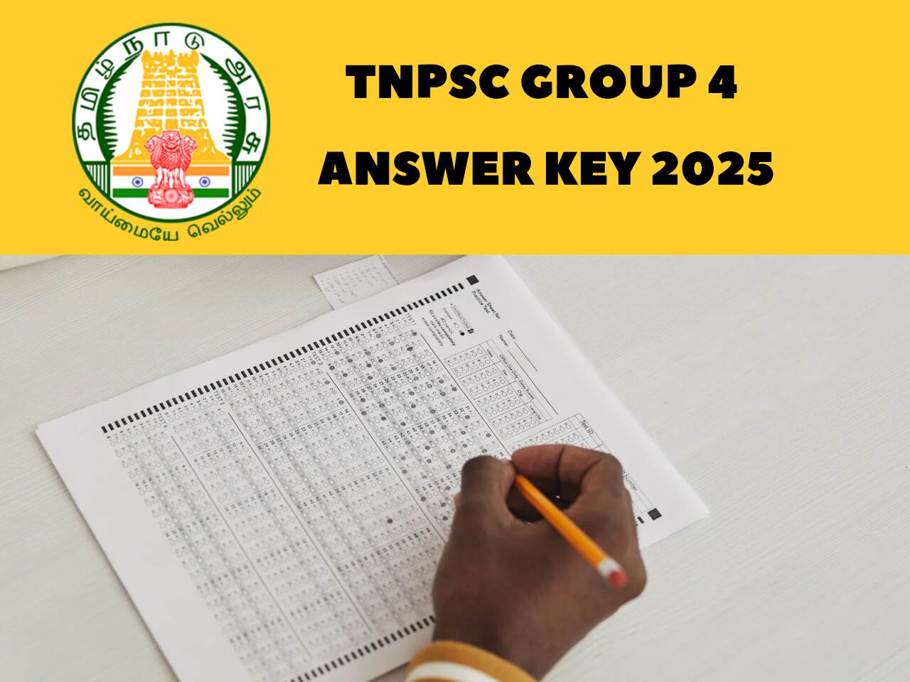 TNPSC Group 4 Answer Key 2025 Tamil